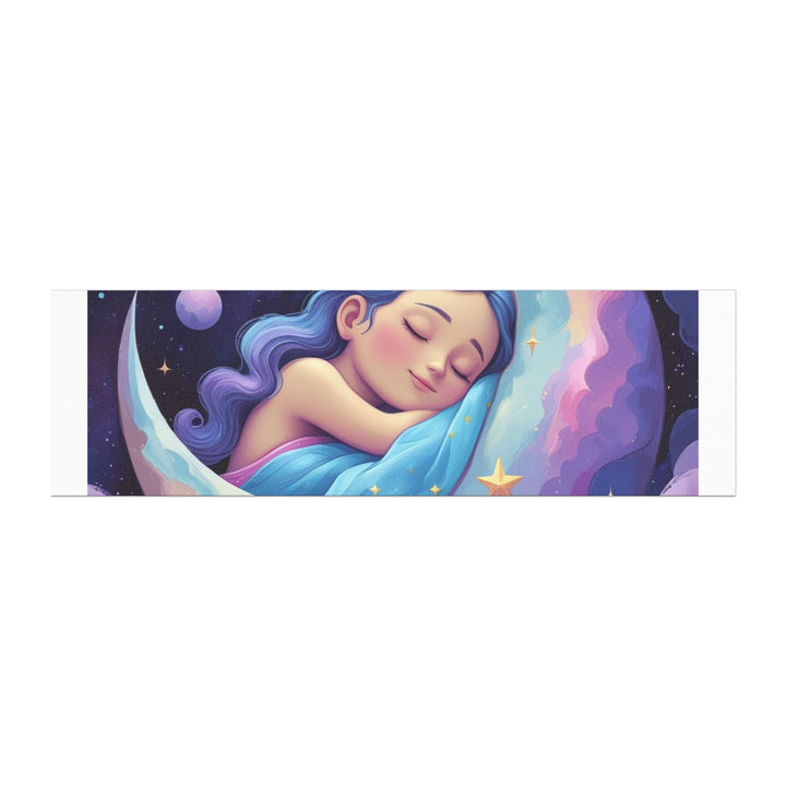 Dreamy Sleeping Girl Moon Car Magnet – Custom, Weatherproof & Reusable