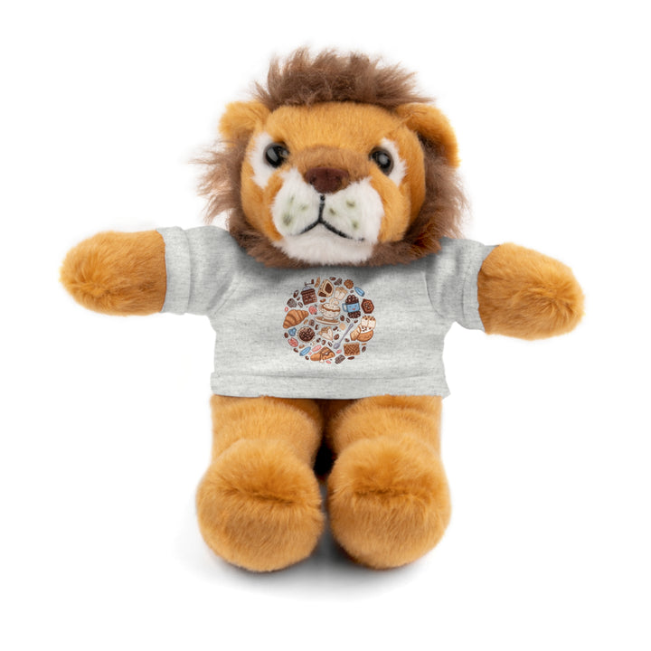 Custom Stuffed Animal w/ Coffee & Dessert Tee – Cute Plush Gift 8”