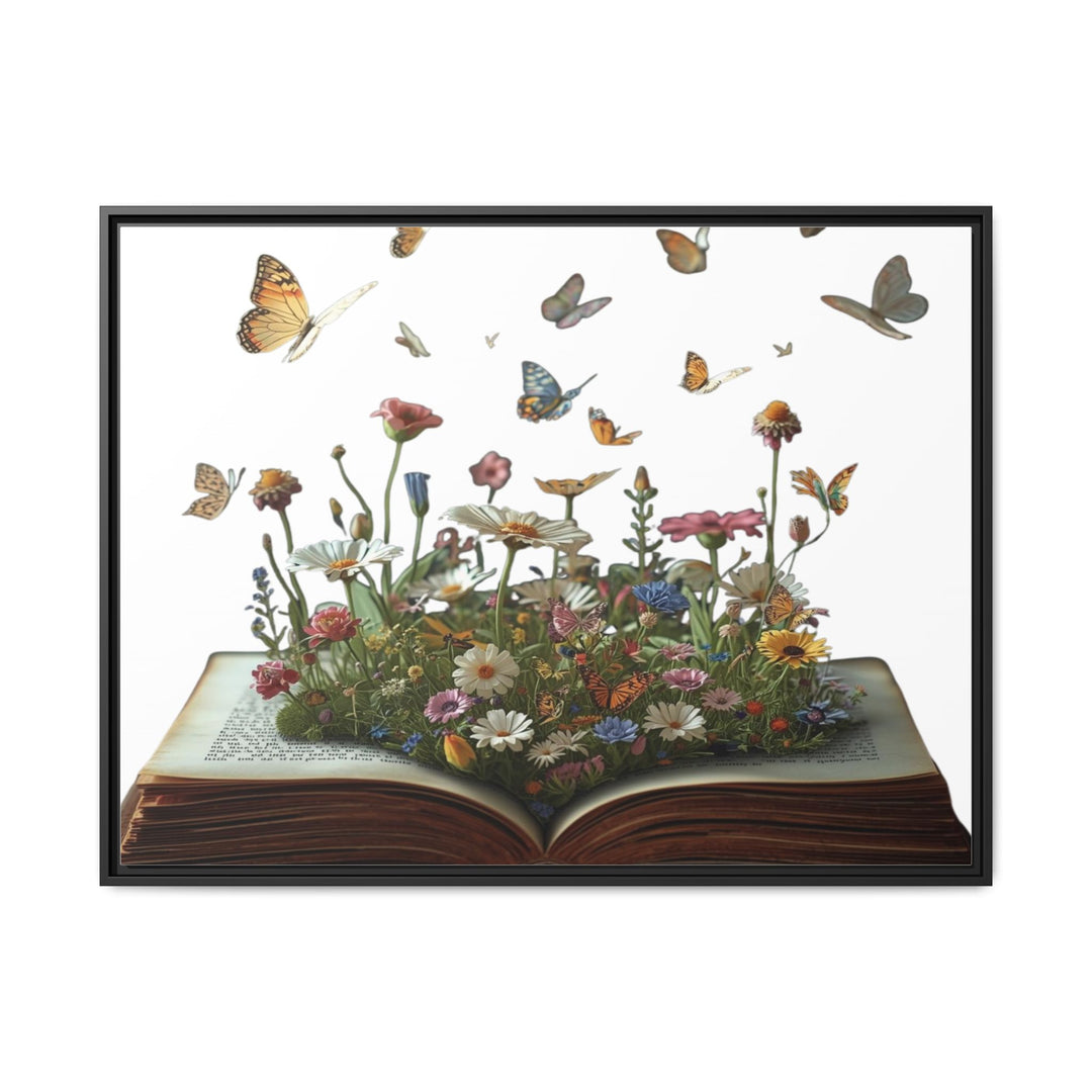 Whimsical Pop-Up Book Matte Canvas Art—Sustainable Framed Wall Décor