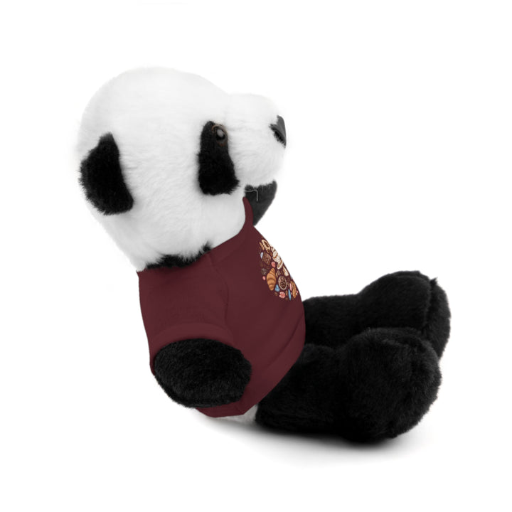 Custom Stuffed Animal w/ Coffee & Dessert Tee – Cute Plush Gift 8”