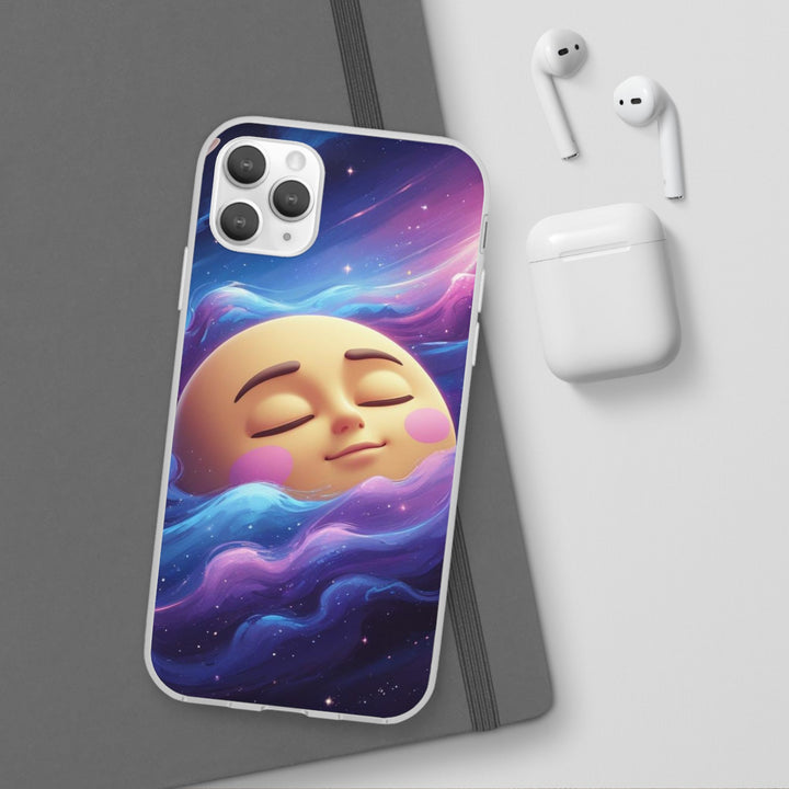 Flexi Case – Dreamy Galaxy Moon | Slim, Stylish & Durable Phone Cover