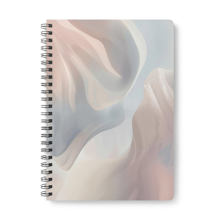 Wirobound A5 Softcover Notebook – Minimalist Pastel Abstract, Luxe & Trendy