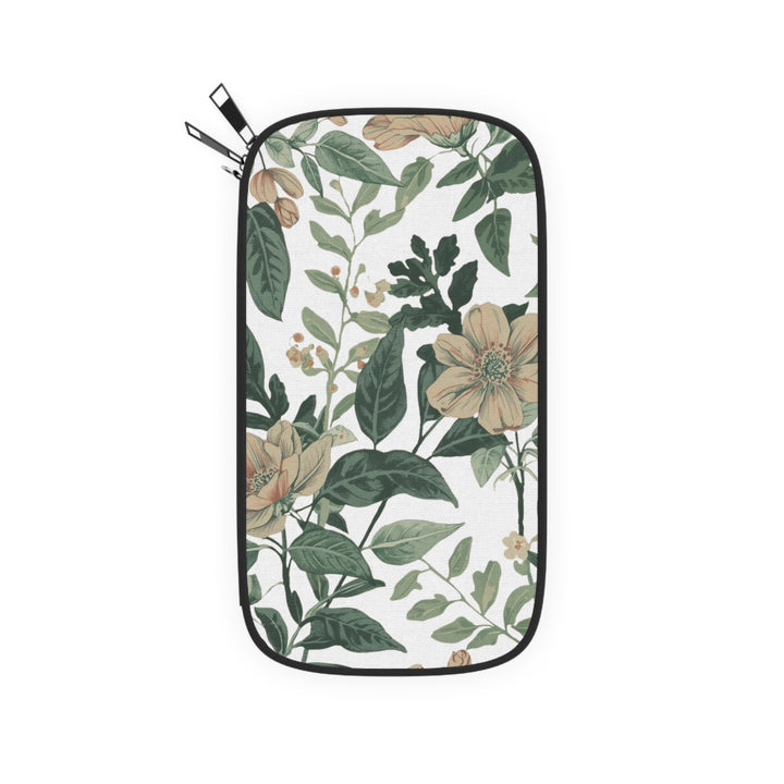 Floral RFID Passport Wallet – Vintage Botanical, Vegan Leather Travel Clutch