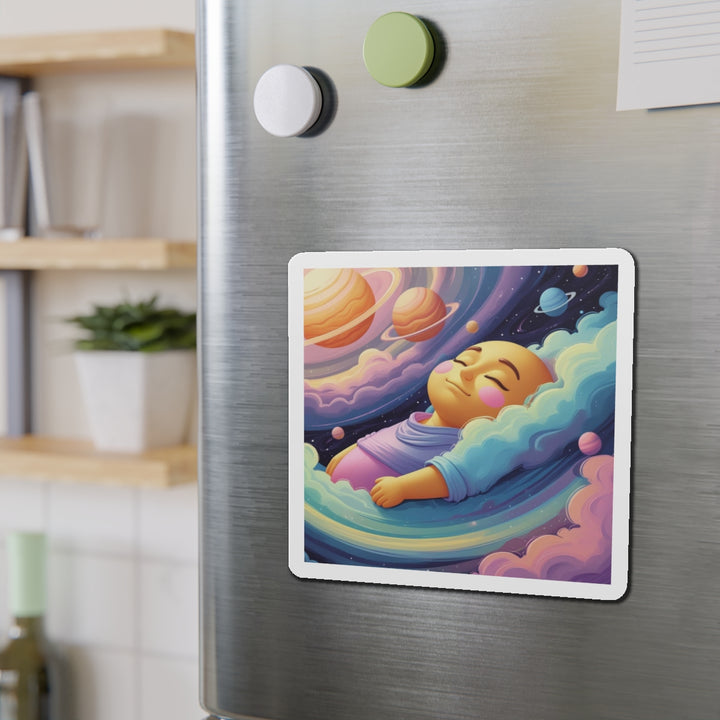 Custom Die-Cut Magnets – Dreamy Cosmic Baby Nursery Fridge Decor