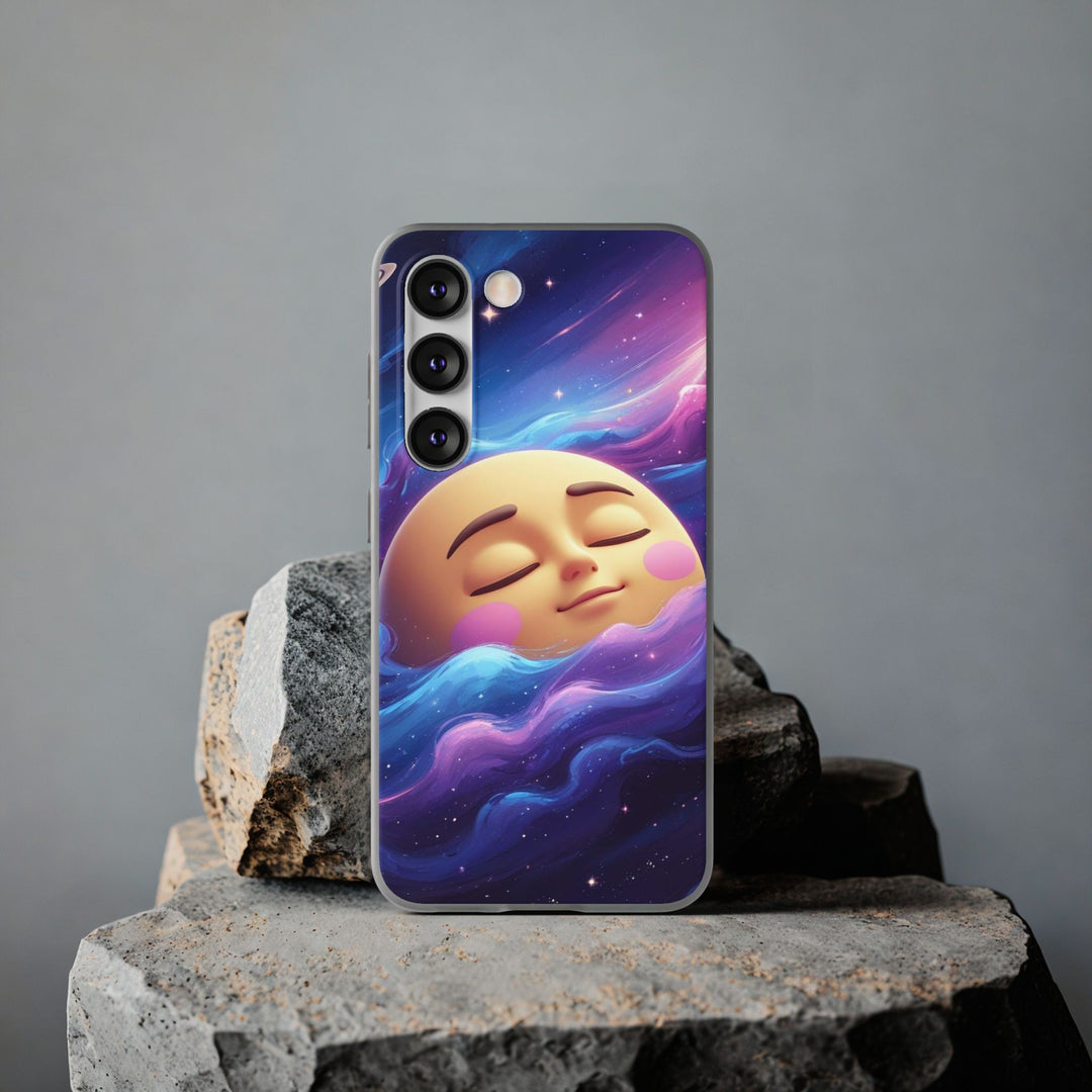 Flexi Case – Dreamy Galaxy Moon | Slim, Stylish & Durable Phone Cover