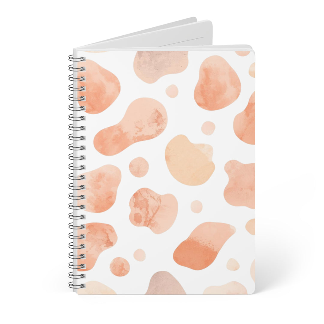 Blush Watercolor A5 Wirobound Notebook – Trendy Softcover, 150 Pages