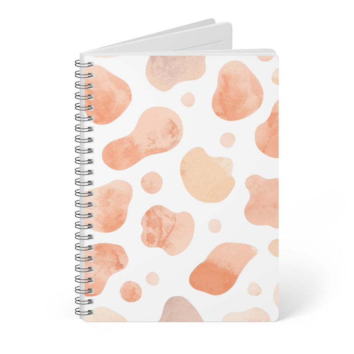 Blush Watercolor A5 Wirobound Notebook – Trendy Softcover, 150 Pages