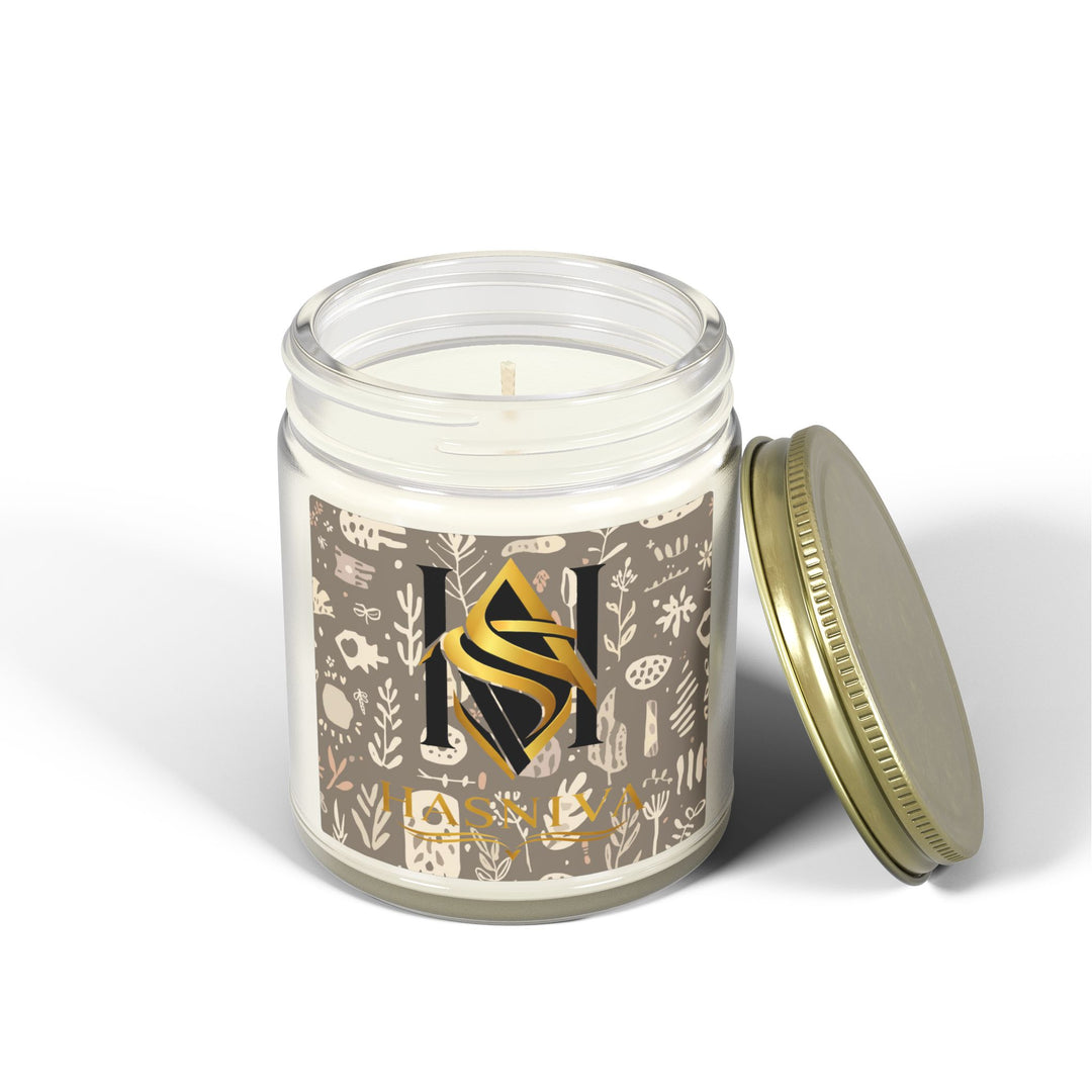 Boho Botanical Coconut Apricot Scented Candle – Hand-Poured, Luxe Decor