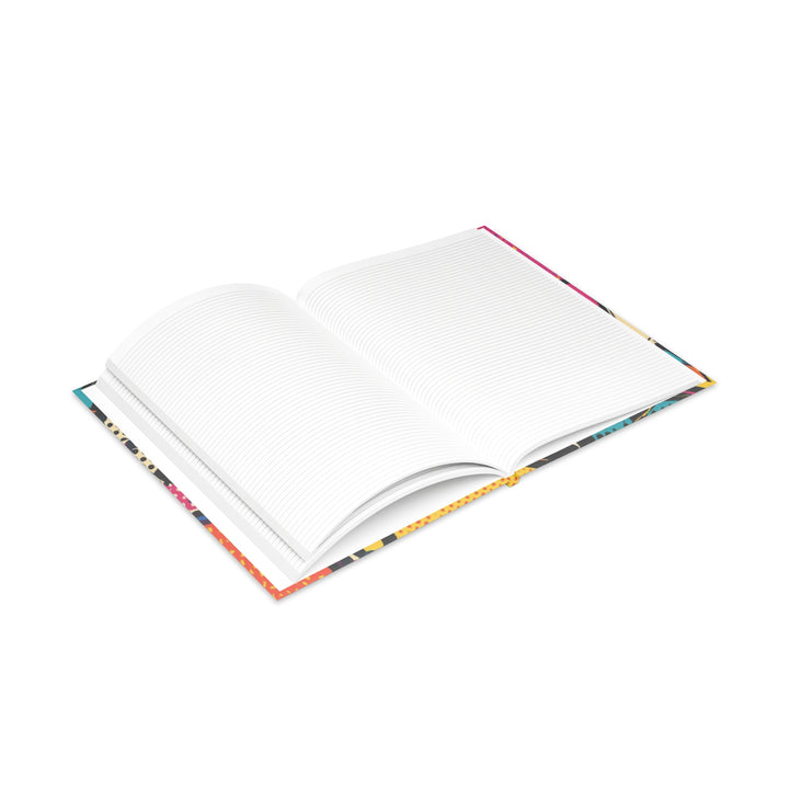 Hardcover Puffy Notebook – Retro Pop Art Comic Design, Customizable, 3 Sizes