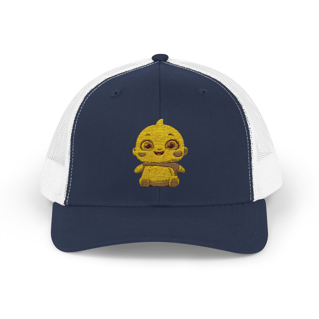Chubby Chick Cartoon Snapback Trucker Cap – Cute & Trendy Kawaii Hat