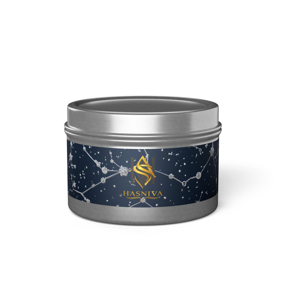 Celestial Tin Candle – Hand-Poured, Constellation Design, Long Burn USA