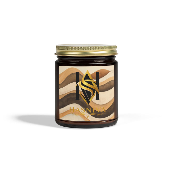Cozy Waves Coconut Apricot Scented Candle | Hand-Poured, Modern 4oz/9oz