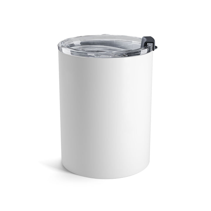 10oz Insulated Coffee Tumbler – Hand-Drawn Beans, Modern Café Chic