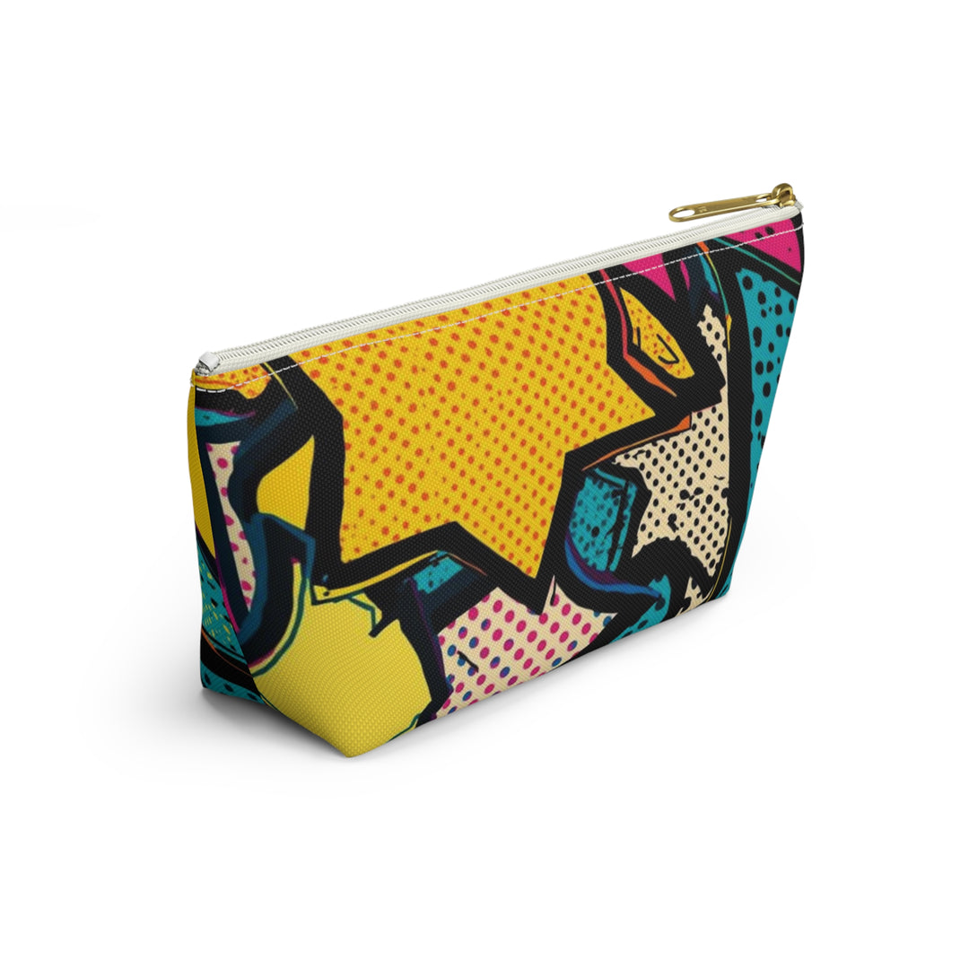 Pop Art T-Bottom Accessory Pouch – Stylish, Durable Organizer Bag