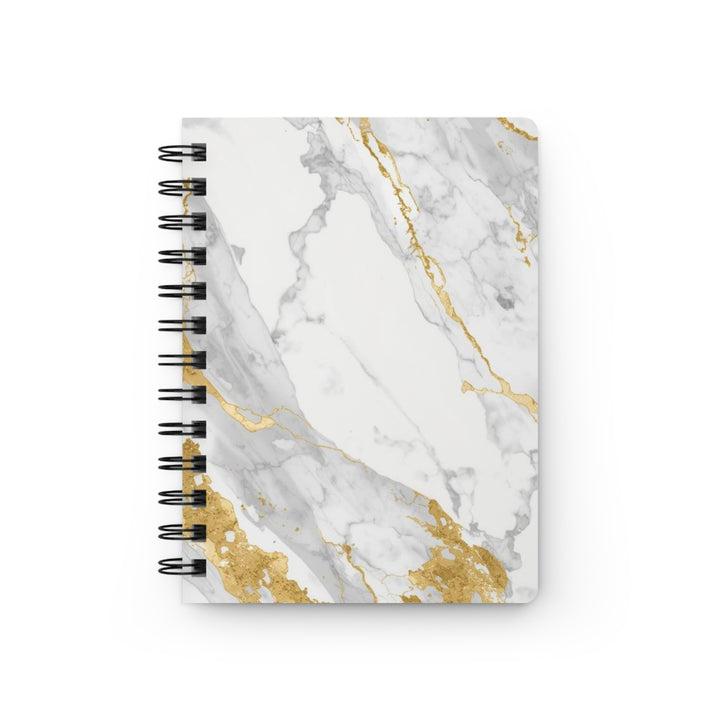 Marble Gold Spiral Journal – Luxe, Durable & Customizable Notebook