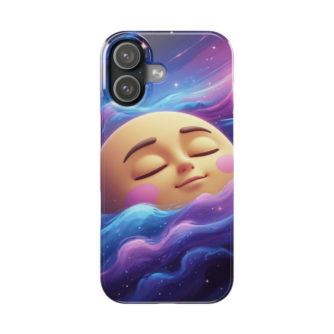 Galaxy Moon Slim Phone Case – Ultra-Thin, Cute Cosmic Style & Protection