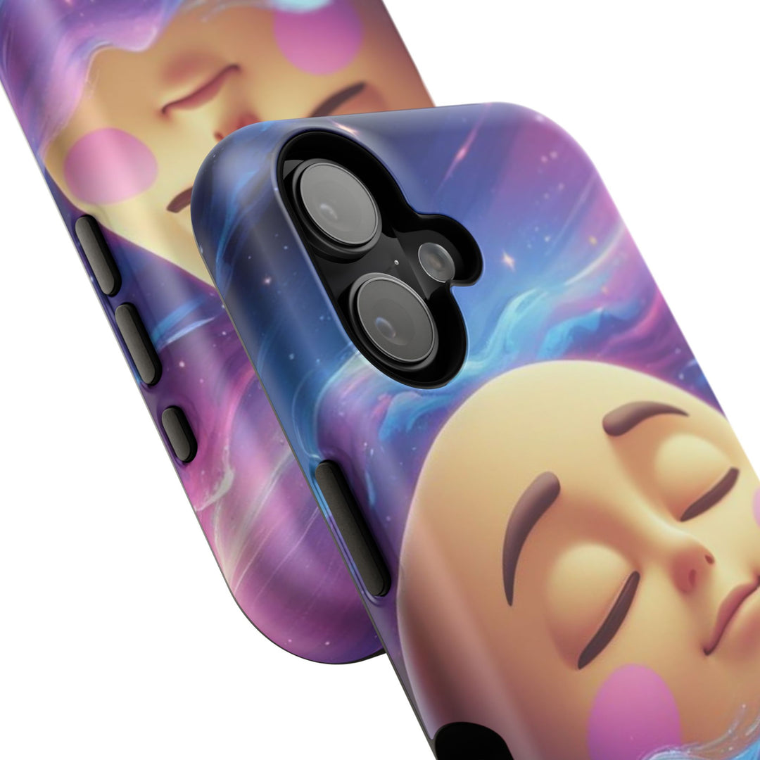 Galaxy Dream Moon Impact-Resistant Dual-Layer Phone Case – Custom & Cute