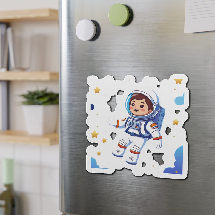 Custom Die-Cut Magnets – Astronaut Space Cartoon, Fun Decor & Gifts