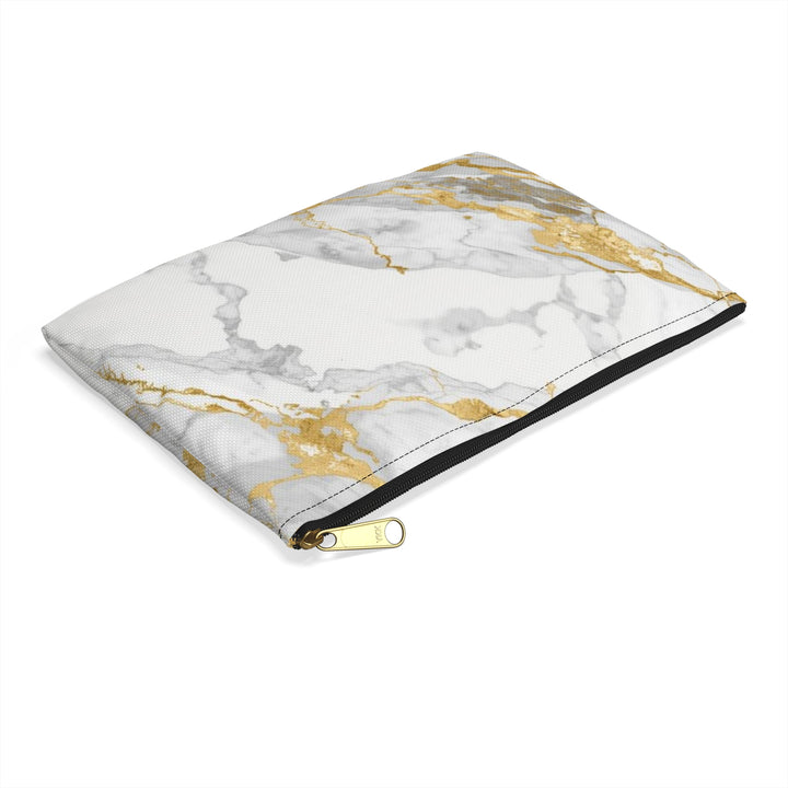 Chic Marble Gold Accessory Pouch – Trendy, Versatile Organizer Clutch