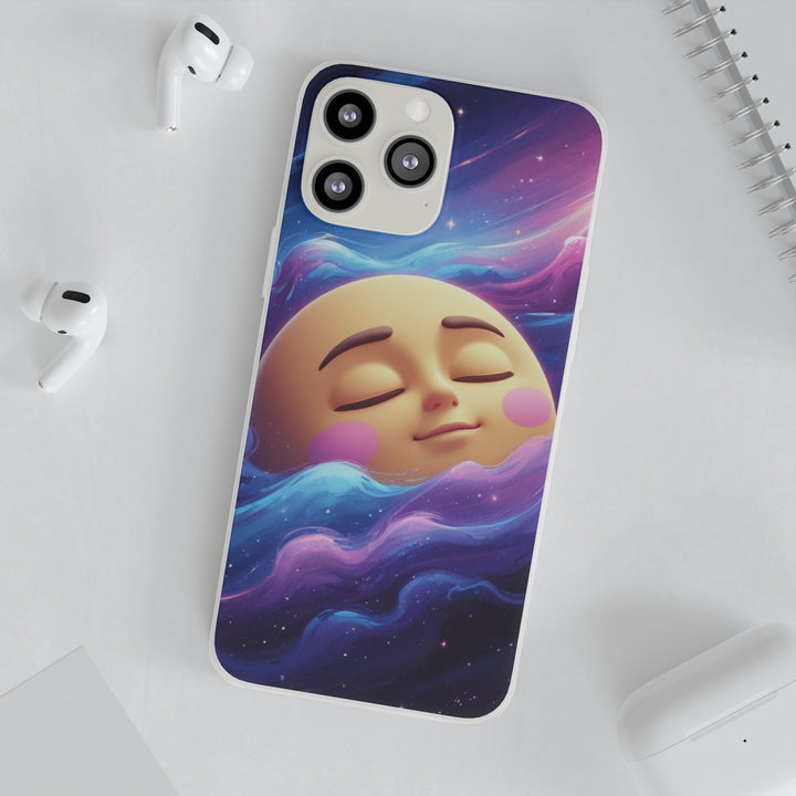 Flexi Case – Dreamy Galaxy Moon | Slim, Stylish & Durable Phone Cover