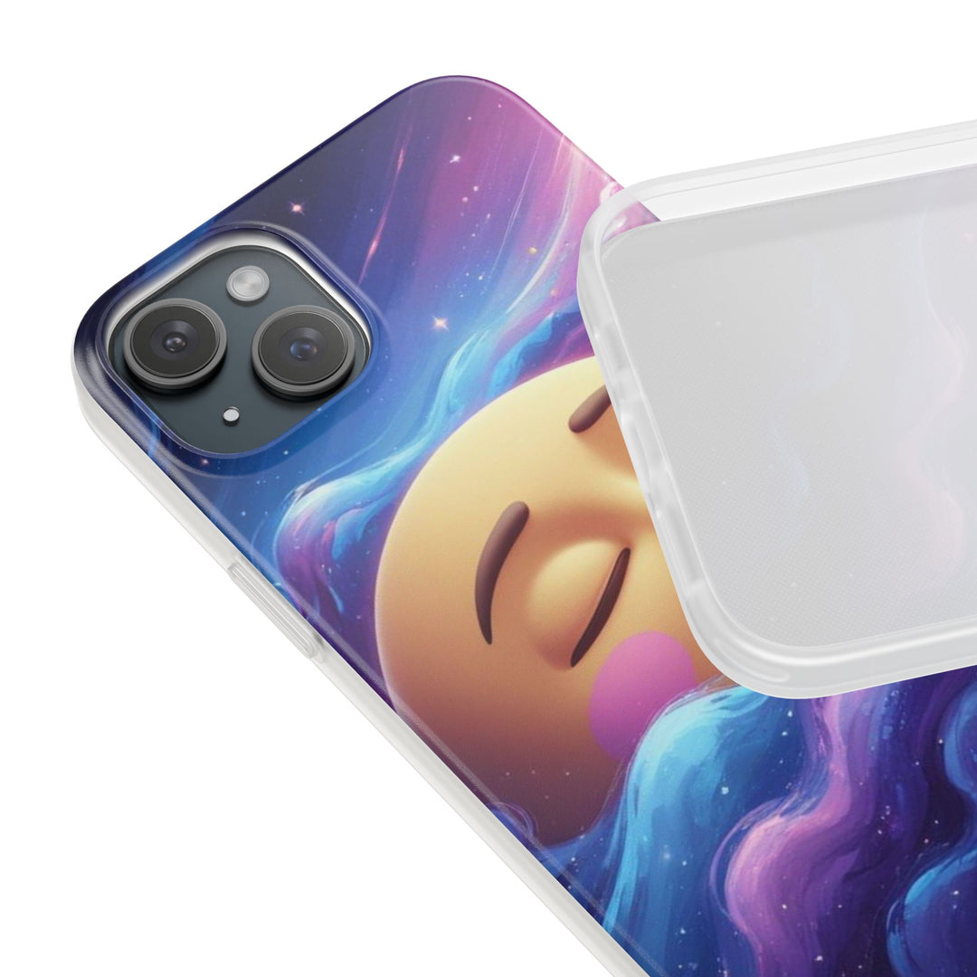Flexi Case – Dreamy Galaxy Moon | Slim, Stylish & Durable Phone Cover