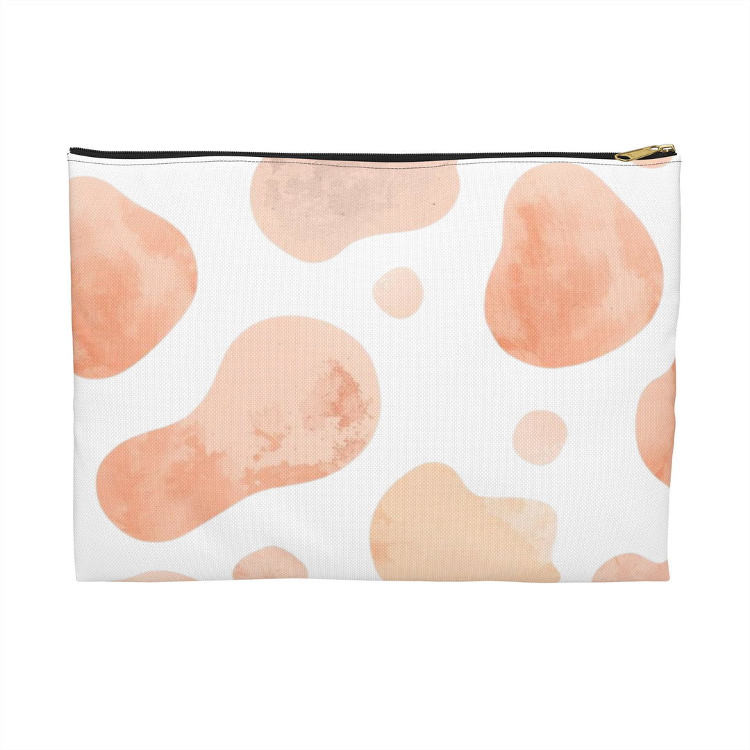 Chic Blush Abstract Accessory Pouch – Trendy, Durable & Multipurpose Bag