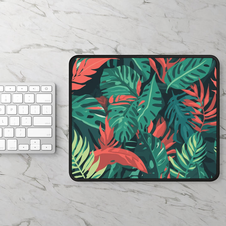 Premium Tropical Leaf Gaming Mouse Pad – Ultra-Smooth, Jungle Vibes, 9x7