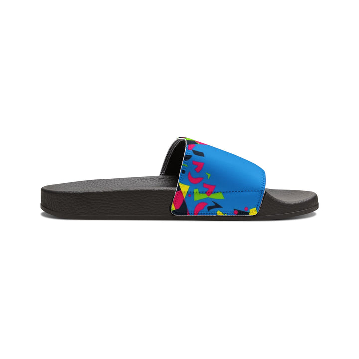 Women's Custom Neon Geometric Removable-Strap Sandals – 2-in-1 Urban Chic