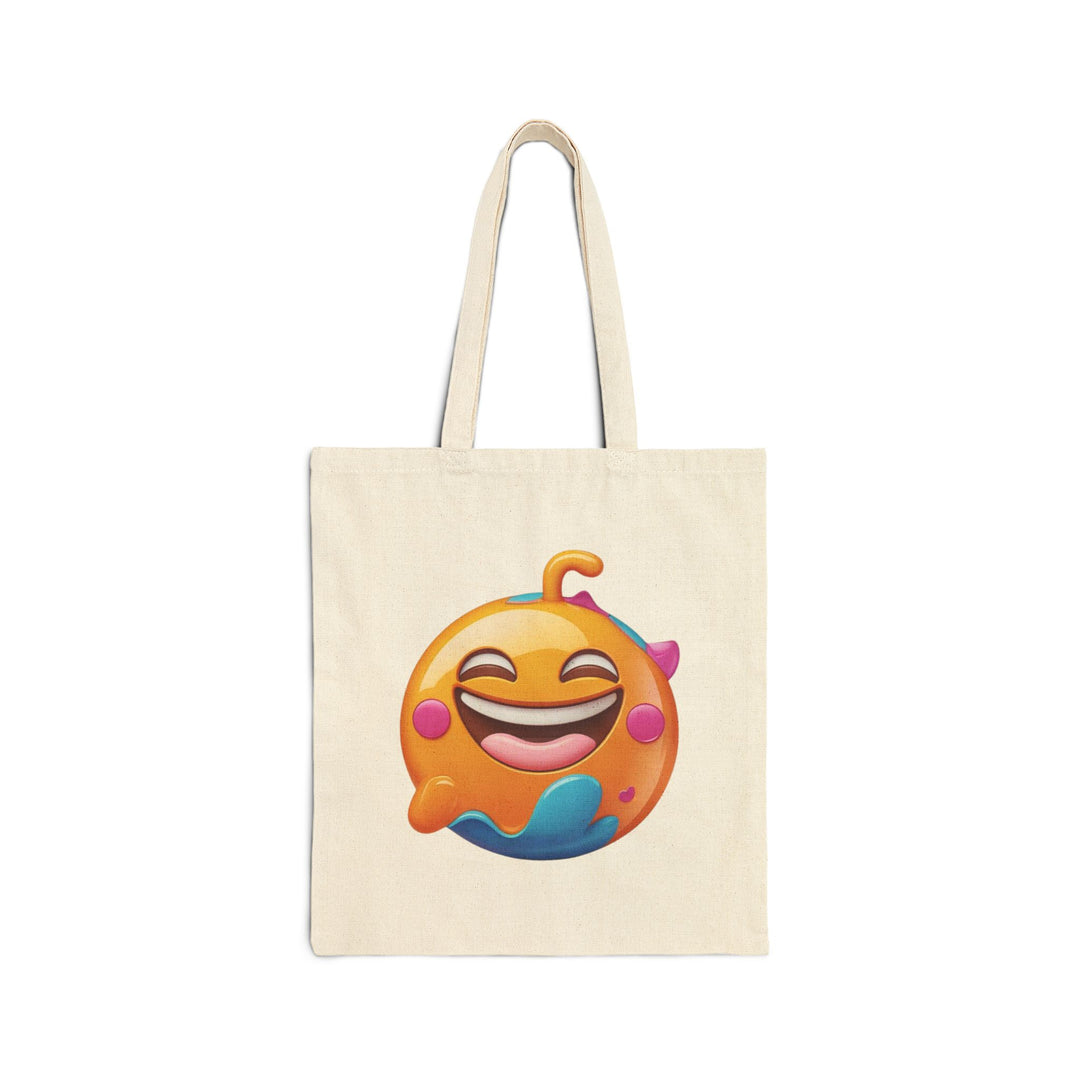 Cheerful Emoji Canvas Tote Bag – Eco-Friendly, Durable & Trendy Carryall