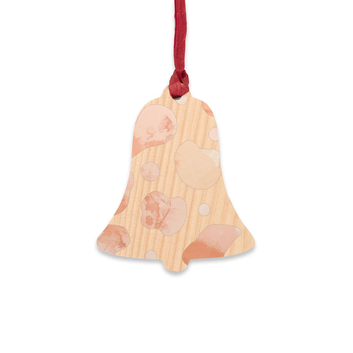 Handcrafted Wooden Ornaments – Modern Abstract Watercolor, Magnetic & Giftable