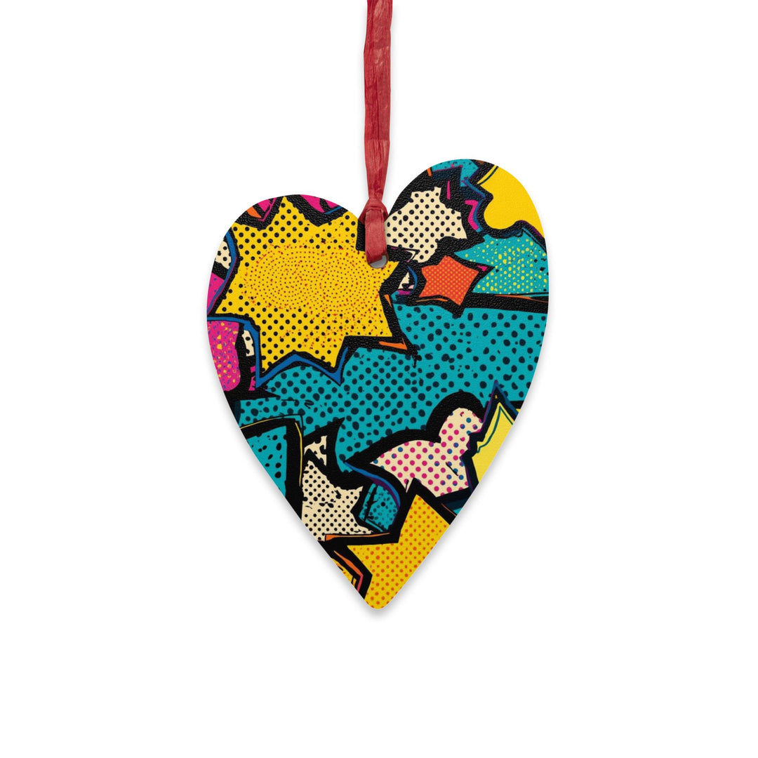 Handcrafted Comic Pop Art Wooden Ornaments – Fun, Whimsical & Magnetic Décor