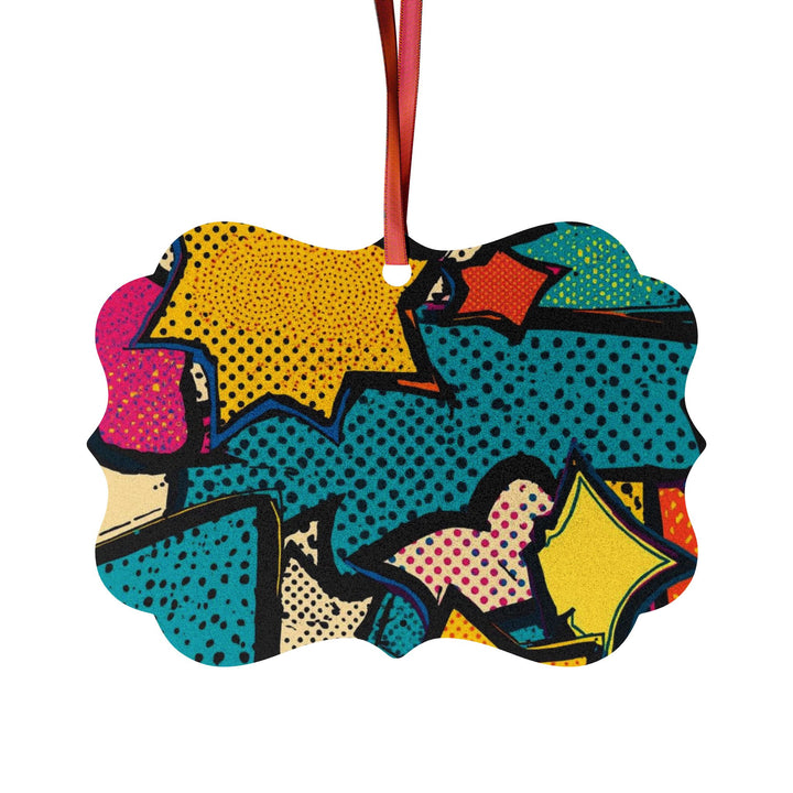 Pop Art Aluminum Ornaments – Vibrant Comic Book Decor, Customizable Sets