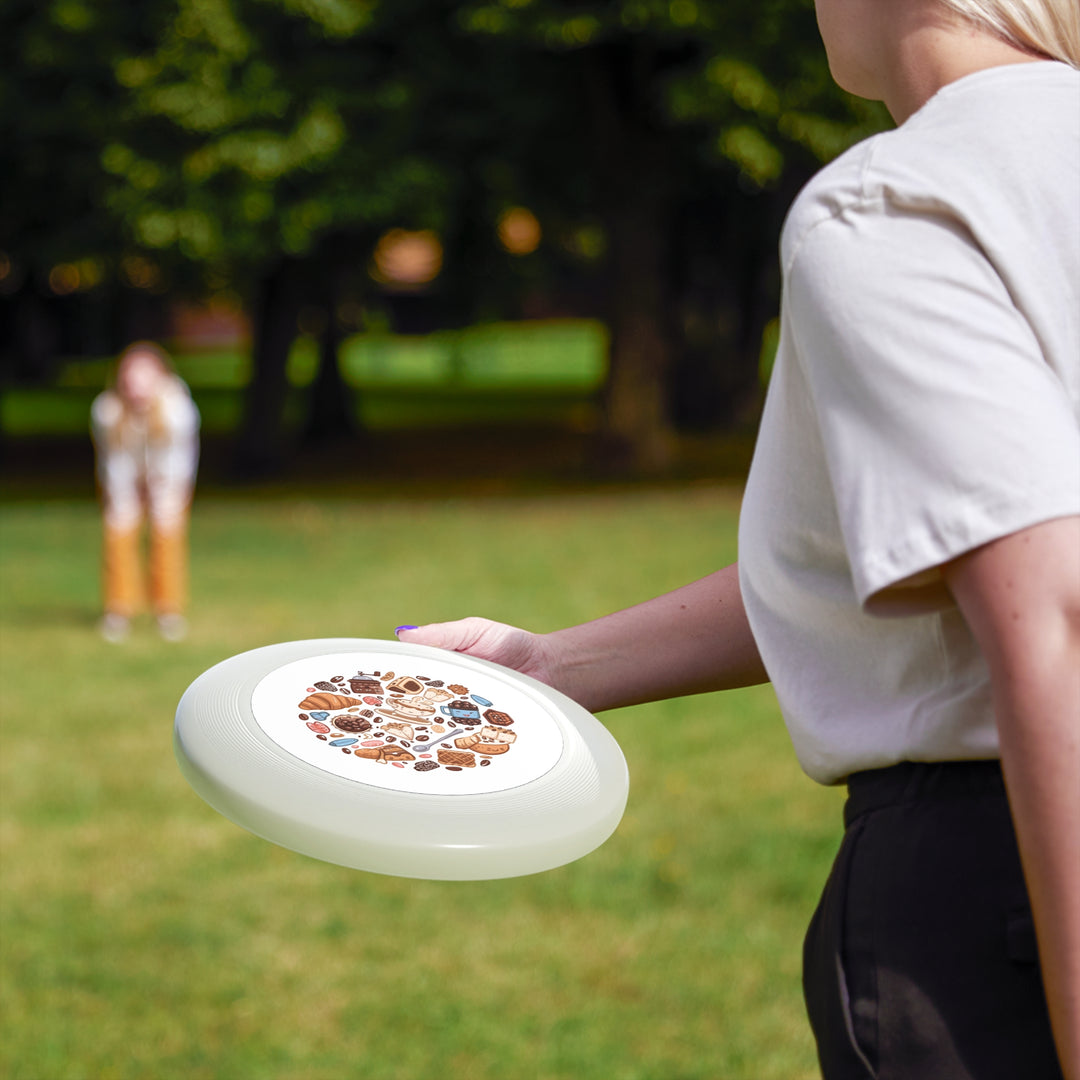 Wham-O Frisbee – Coffee & Dessert Cartoon Design | Fun Flying Disc Toy