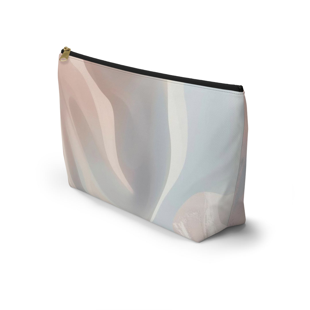 Chic T-Bottom Accessory Pouch – Pastel Abstract, Stylish Organizer Bag