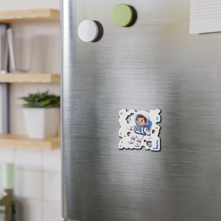 Custom Die-Cut Magnets – Astronaut Space Cartoon, Fun Decor & Gifts