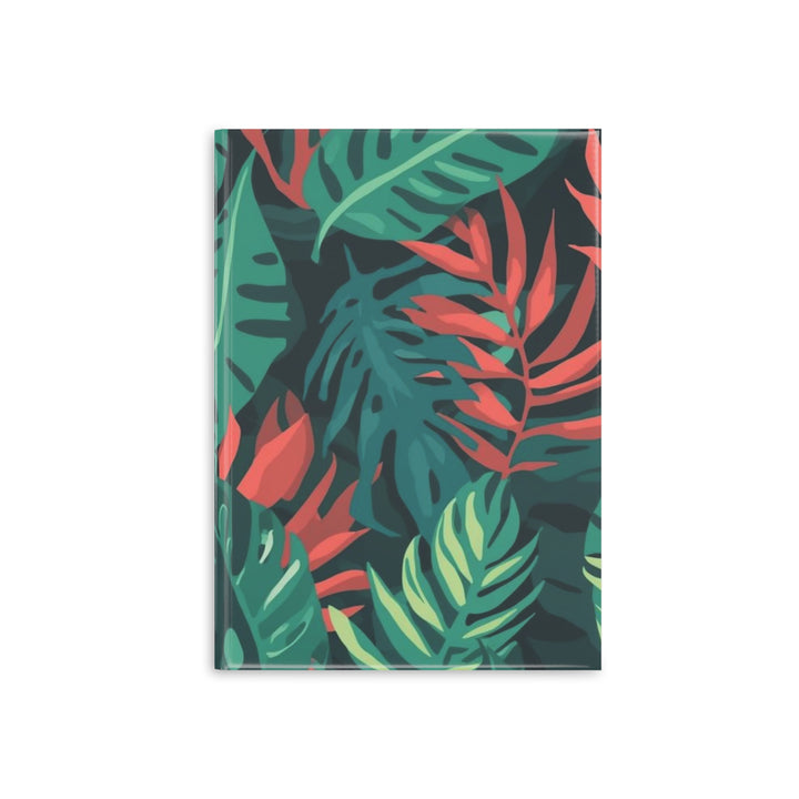 Hardcover Puffy Notebook – Tropical Leaf, Plush Journal, Aesthetic, Customizable