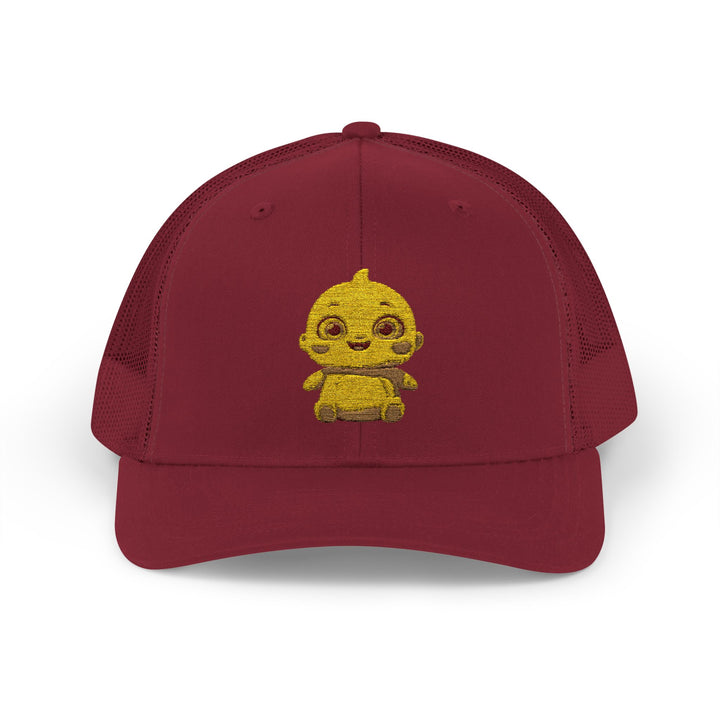 Chubby Chick Cartoon Snapback Trucker Cap – Cute & Trendy Kawaii Hat