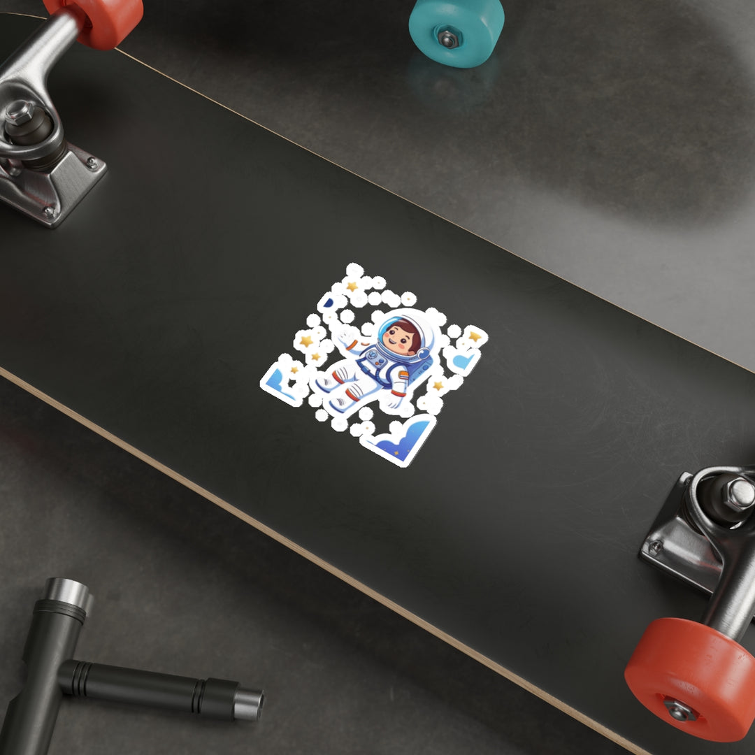 Custom Die-Cut Stickers – Space Astronaut Kids Art | Durable & Trendy