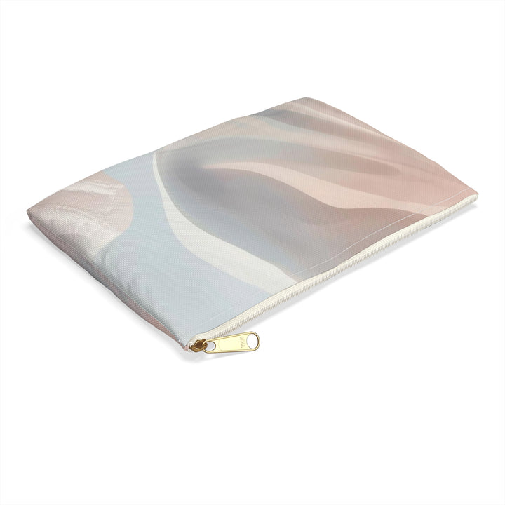 Chic Abstract Pastel Accessory Pouch – Minimalist Organizer & Makeup Bag