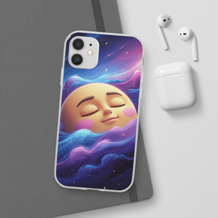 Flexi Case – Dreamy Galaxy Moon | Slim, Stylish & Durable Phone Cover