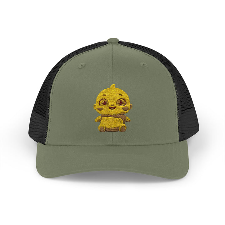 Chubby Chick Cartoon Snapback Trucker Cap – Cute & Trendy Kawaii Hat