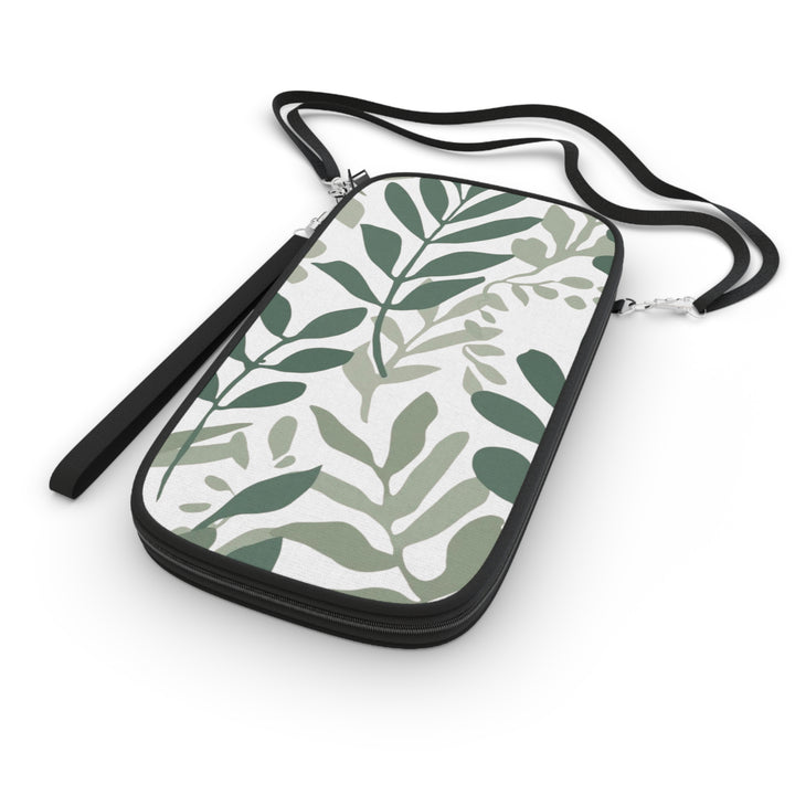 Vegan Leather RFID Passport Wallet – Botanical Leaf Print, Stylish Organizer