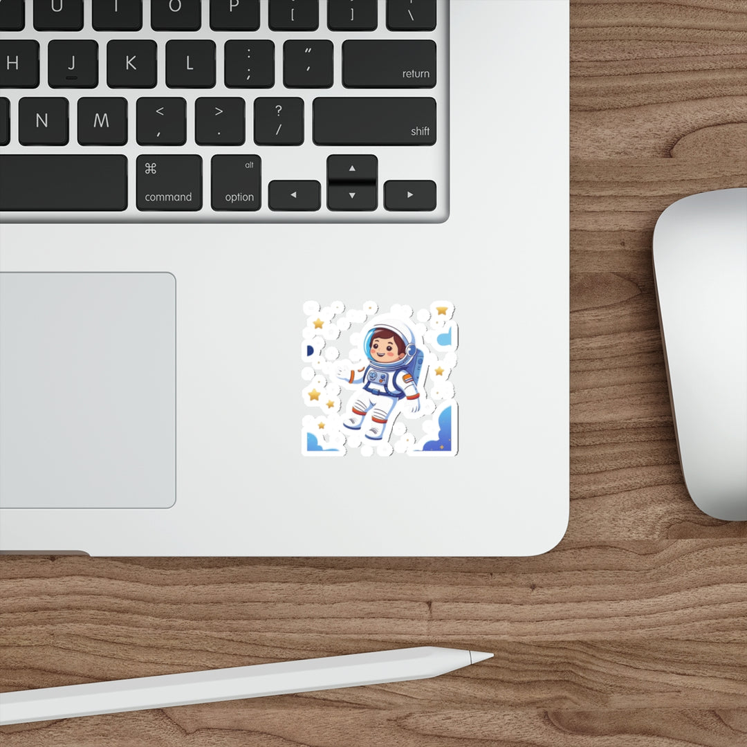 Custom Die-Cut Stickers – Space Astronaut Kids Art | Durable & Trendy