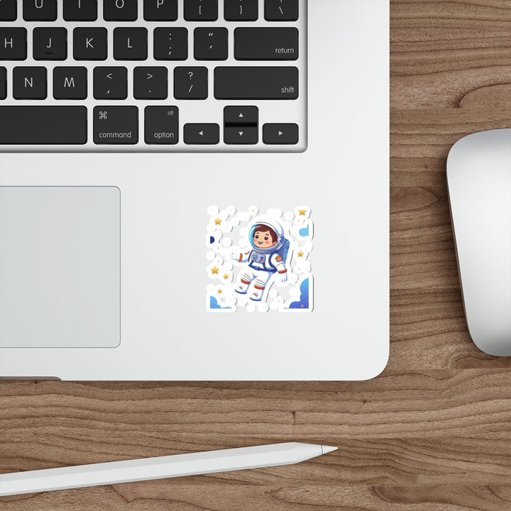 Custom Die-Cut Stickers – Space Astronaut Kids Art | Durable & Trendy