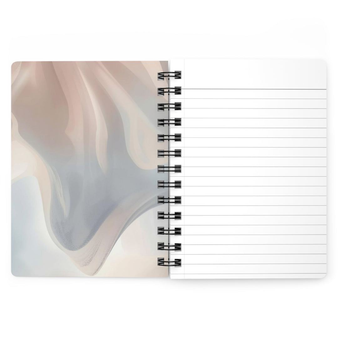 Spiral Bound Journal – Pastel Dreamy Abstract, Luxe Custom Notebook