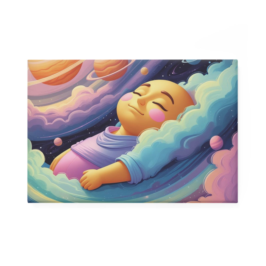 Cosmic Baby Rectangle Button Magnet – Cute Galaxy Fridge Decor (1/10pcs)