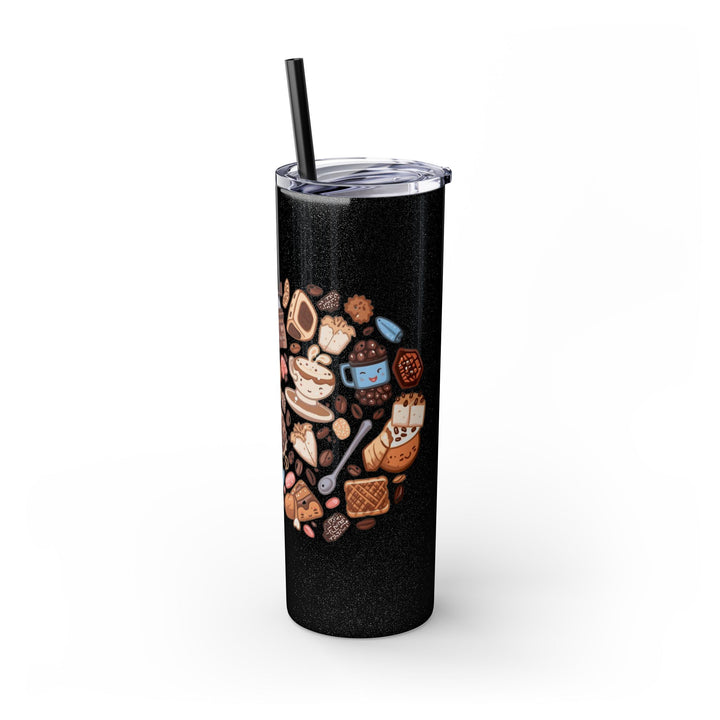 20oz Skinny Tumbler w/ Straw – Whimsical Café Desserts, Thermal, Stainless