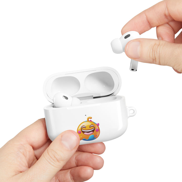 Emoji Joy Designer AirPod Case – Glossy, Slim, Drop-Proof & Fun!