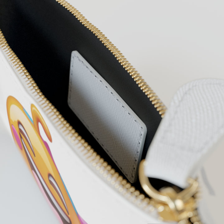 Personalized Emoji Mini Clutch – Vegan Leather, Fun & Chic Custom Bag