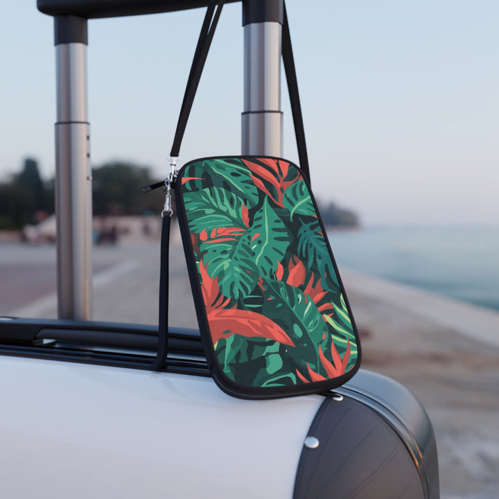RFID Travel Passport Wallet – Tropical Leaf, Vegan Leather, Jungle Chic